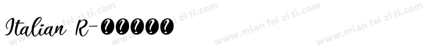 Italian R字体转换